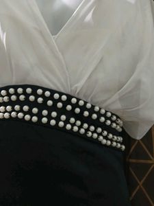 Black &amp; White Party Dress