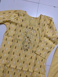 simple Kurta Set Suit  🤍🧡❤️