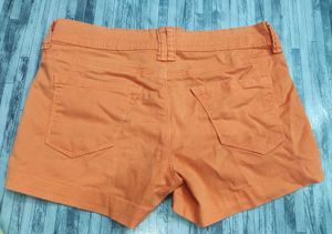 Orange Denim Shorts 🧡