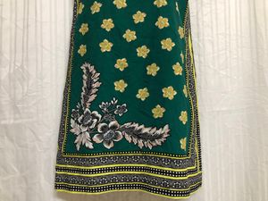 Zara Mini Green Printed Dress