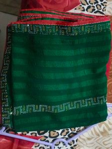 Green Embellished Saree