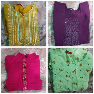 Offer Set of 4 Ladies Kurtis