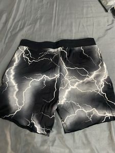 Lightning Bolt Print Shorts