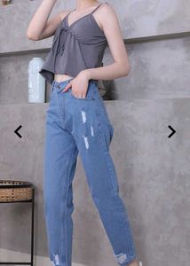 Cute Gray Tie-Front Cami Top