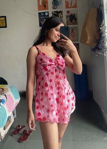 Polka Dot Mini Dress