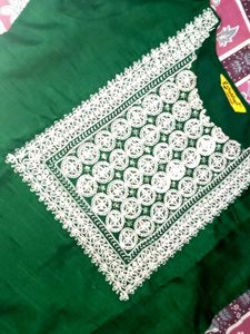 Elegant Green Embroidered Kurta