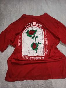 Red T-shirt For Men/women
