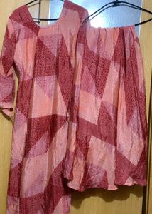 Ethnic Kurta with umbrella plazzo
