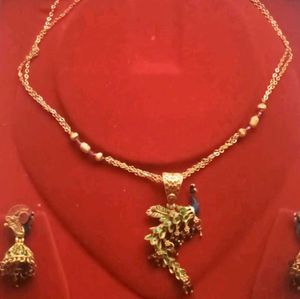 Peacock Pendant Necklace