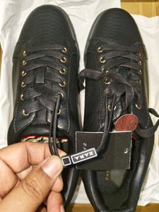 ZARA MEN BLACK LEATHER SNEAKERS 😎🔥👀