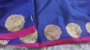 Navu Blue And Pink Combo Saree