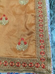 Golden Brown Saree
