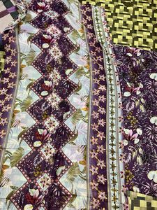 Floral &amp; Striped Fabric