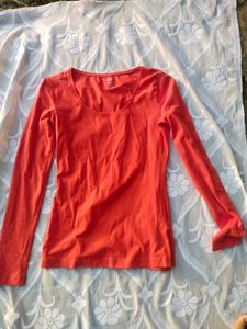 Long Sleeve Red Top