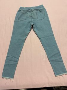 Ripped Light Wash Jeggings