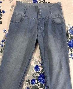 High-Waist Denim Jeans