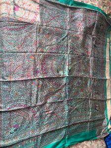 Pure silk madhubani printed saree