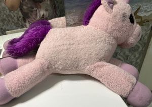 Large Unicorn Soft Toy Pillow Size Pink Lavender