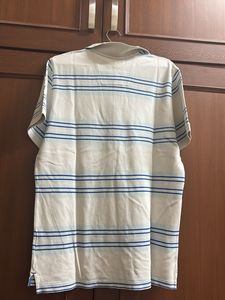 Nautica Men’s Striped Polo T-shirt - White