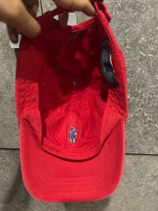 Red Ralph Lauren Cap For Kids