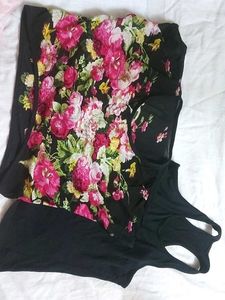 Floral Print Top 2 Piece