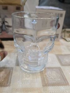 Skull Design Glass Mugs - Set of 2