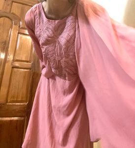 Dusty Rose Kaftan Dress