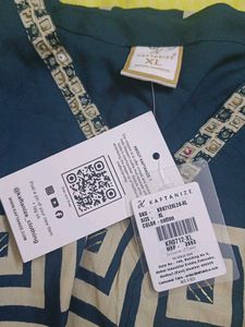 Kurta Or Co-ord Set All New With tags Teal Blue XL
