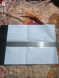 18 White &amp; Black Poly Mailer Shipping Bags
