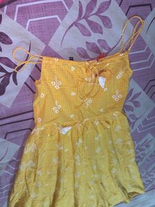 Yellow Floral Long Maxi Dress