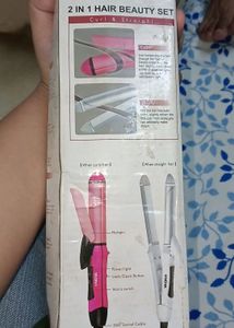 2 In One Hair Straightener And Curl