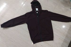 Burgundy Zip-Up Hoodie