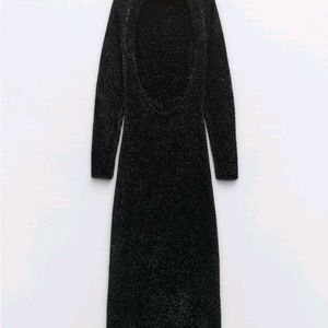 ZARA Irina Shark New Year Collection Tinsel Dress