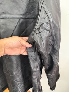 Unisex Black Leather Jacket