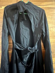 Zara Black Open Back Dress