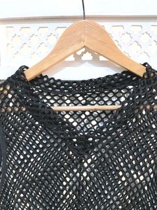 Sheer Net Overlay Top B