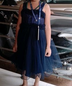 Cute Navy Blue Party Dress
