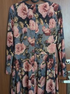 Kazo Pinka And Black Wrap Dress