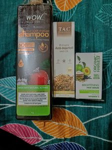 Pack Of 3, Shampoo, Serum, Hair Oil