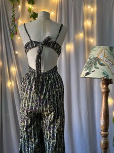 Floral jumpsuit with pockets