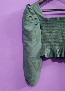 Glamourous See Green 💚 Cute Crop Top For Girls