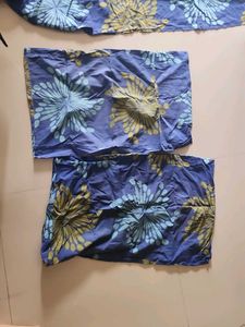 Blue King Size Bedsheet With Pillow Covers