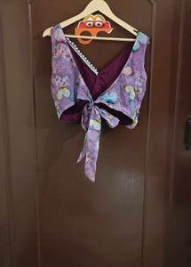 Lavendar Organza Lehanga