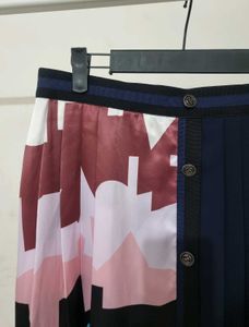 Pleated Maxi Skirt