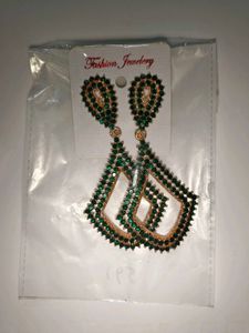 Emerald Green Statement Earrings