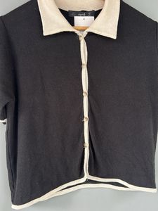 Button-Up Knit Top