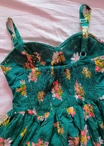 Green Floral Dress