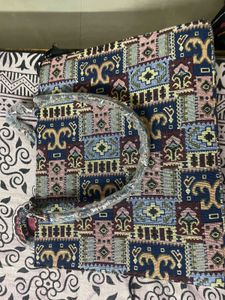 Abstract Print Large Tote Handbag