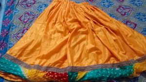 Beautiful Yellow Lhga For Girl