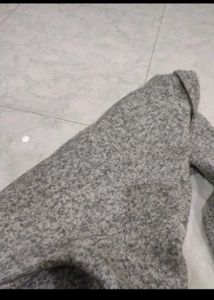Grey Wool Blend Coat 40-42(New)